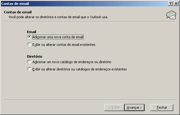 Configurar email no Outlook