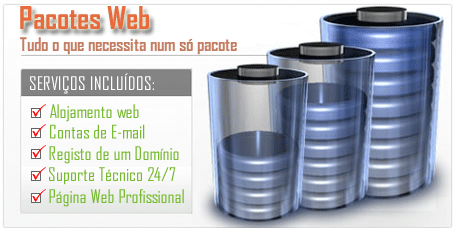 Pacotes web - Tudo o que necessita num s pacote!